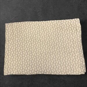 SDH Italy Egyptian Cotton Silk Jacquard Pebble Throw Blanket Twin Champagne Grey